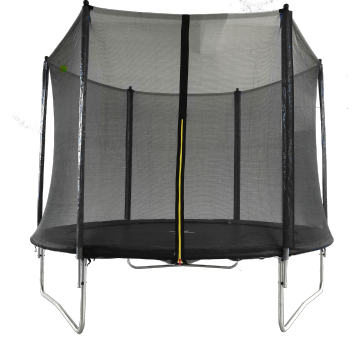 Trampolines Deluxe Round Sports Trampoline with Enclosure